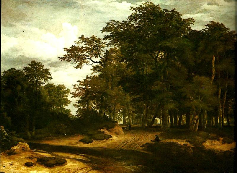 Jacob van Ruisdael den stora skogen Germany oil painting art